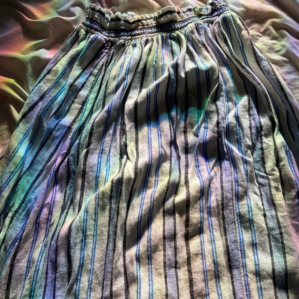 High waisted midi skirt